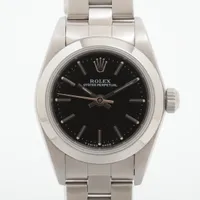 ロレックス オイスターパーペチュアル24 76080 SS SS AT ブラック文字盤 あまりごま2
