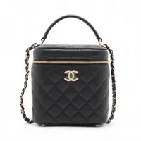 限定セールCHANEL マトラッセ キャビアスキン バニティバッグ ゴールド金具 シャネル マトラッセ キャビアスキン 2WAYショルダーバッグ バニティ