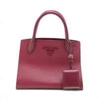 ⭐︎極美品⭐︎PRADA サフィアーノハンドバッグ プラダ サフィアーノ レザー ハンドバッグ レッド A4516616｜中古