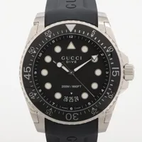 Gucci grips 157.2 SS SS QZ white dial 3 Extra Links Mickey Mouse