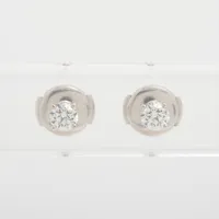 ティファニー オープンハート ダイヤ ピアス Pt950 3.8g A4517738