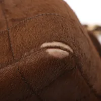 シャネル チョコバー ハラコ×ベロア シングルフラップ ダブルチェーン