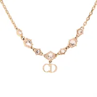Dior CLAIR D LUNE ネックレス ゴールド ラインストーン ディオール Clair D Lune クレール ディー リュヌ ネックレス GP