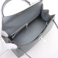 エルメス ケリー25 セリエ ヴォーエプソン グリパンタン シルバー金具