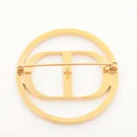 Dior Petit CD プチCD ブローチ GP×ラインストーン ゴールド ディオール Petit CD プチCD ブローチ GP×ラインストーン ゴールド