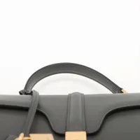 セリーヌ 16セーズ スモール レザー 2WAYハンドバッグ グレー AP161473