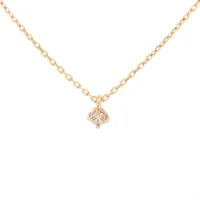 ヴァンドーム青山 ダイヤ シェル ネックレス K18(YG) 1.7g 数量限定品