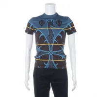エルメス 25SS コットン Tシャツ 36 レディース ブラック×ホワイト