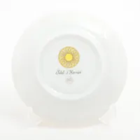 エルメス ソレイユドゥエルメス プレート 陶器 イエロー×ホワイト 底印