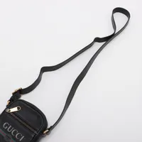Gucci Logo Print Leather Shoulder bag Black 574803 A4543657｜Pre