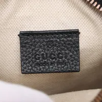 Gucci Logo Print Leather Shoulder bag Black 574803 A4543657｜Pre