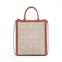 CELINE ベージュ キャンバストートバッグ セリーヌ ホリゾンタルカバ キャンバス トートバッグ ベージュ
