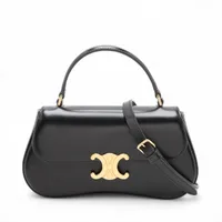 セリーヌ トリオンフ ティーン ローラ レザー 2WAYハンドバッグ
