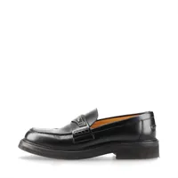 Christian Dior Leather Loafer 37 1/2 Ladies' Black FA0822 DIOR BOY