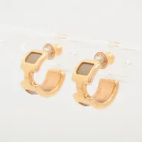 エルメス キュリオジテ ピアス(片耳用) GP ゴールド×シルバー A3430616