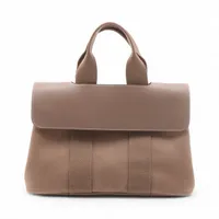 エルメス ヴァルパライソPM トワルシェブロン エトゥープ シルバー金具