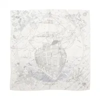 エルメス カレ90 Plumets et Panaches 羽根と羽飾り スカーフ シルク