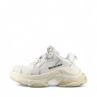 BALENCIAGA スニーカー 35 ホワイト Balenciaga Faux leather Sneakers 35 Ladies' White 524039 Logo