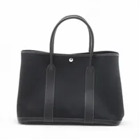 エルメス ガーデンパーティ36 PM トワルオフィシエ×ネゴンダ ブラック シルバー金具 □M:2009年