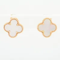 ヴァンクリーフ&アーペル スウィートアルハンブラ オニキス ピアス 750