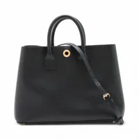 ラルフローレン リッキー レザー 2WAYハンドバッグ ブルー A2585357
