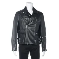 ショット レザー ライダースジャケット US36 メンズ ネイビー 7143