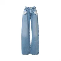メゾンマルジェラ 23SS コットン デニムパンツ 36 レディース ブルー