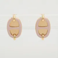 エルメス ミニポップアッシュH ピアス(両耳用) GP ピンク×ローズ