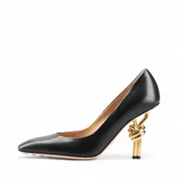 ボッテガヴェネタ アーモンド ファブリック パンプス 38 レディース