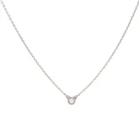 ティファニー バイザヤード ネックレス 925 1.5g シルバー 0.03ct