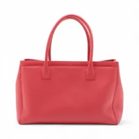 シャネル エグゼクティブ レザー 2WAYトートバッグ ピンク シルバー