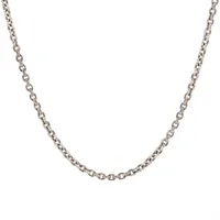 クロムハーツ リップ＆タン ネックレス レザー×925 59.8g Wレザー