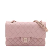 【美品】シャネル マトラッセ 2.55 マキシ ラムスキン ダブルフラップ ダブルチェーンバッグ ピンク シルバー金具 シャネル マトラッセ ラムスキン ダブルフラップ ダブルチェーンバッグ