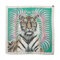 エルメス カレ70 TIGRE ROYAL 王者の虎 スカーフ シルク ピンク