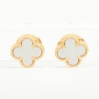 ヴァンクリーフ&アーペル スウィートアルハンブラ オニキス ピアス 750