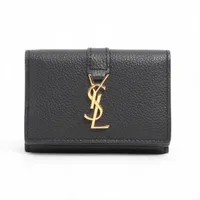 サンローランパリ YSLロゴ TGN669959 レザー コンパクトウォレット
