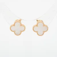 ヴァンクリーフ&アーペル ヴィンテージアルハンブラ シェル ピアス 750