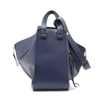 ロエベ ハンモックミニ キャンバス×レザー 2WAYハンドバッグ マルチ
