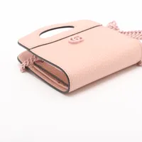 グッチ ダブルG レザー チェーンウォレット ピンク 701074 AP164971