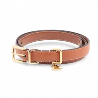 セリーヌ トリオンフ ベルト 75 レザー ブラウン AP165367｜中古