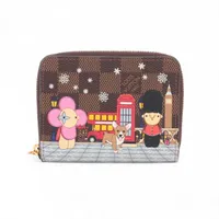 ヴィトン ダミエ ポルト モネビエ トレゾール N61730 ブラウン