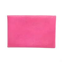 エルメス カルヴィ シェブルミゾル カードケース ピンク シルバー金具