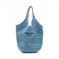 プラダ カナパ キャンバス×レザー トートバッグ ブラック 1BG163