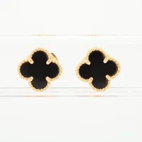 ヴァンクリーフ＆アーペル ピアス スウィートアルハンブラ オニキス ヴァンクリーフ&アーペル スウィートアルハンブラ オニキス ピアス 750