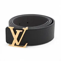 ヴィトン M0450 サンチュール LVイニシアル JJ4202 ベルト 85/34 PVC