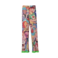 プリーツプリーズ ポリエステル パンツ 2 レディース ブルー PP51JF144