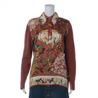 エルメス シルク シャツ 38 レディース マルチカラー A1932307｜中古
