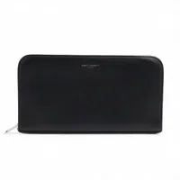 サンローラン モノグラム YSL レザー ラウンドジップウォレット