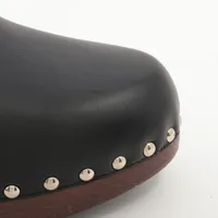 エルメス カルロッタ レザー ミュール 37 レディース ブラック ケリー