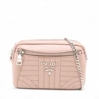 プラダ モンタナ ナイロン ボディバッグ シルバー A3397711｜中古